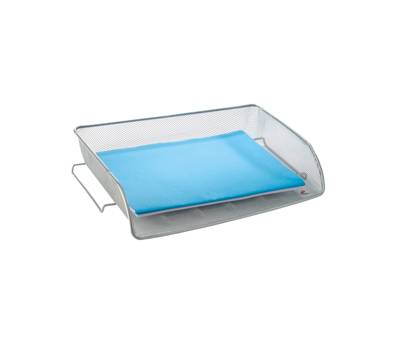 Portacorrispondenza Mesh 35 x 6,5 x 29 cm rete metallica argento - 11612