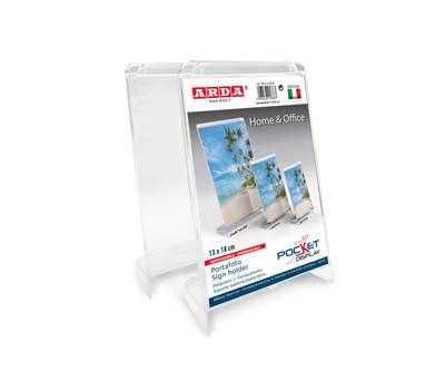 Portadepliant Portafoto 10 x 15 cm plastica cristallo - 13389 Portadepliant Portafoto 10 x 15 cm plastica cristallo - 13389