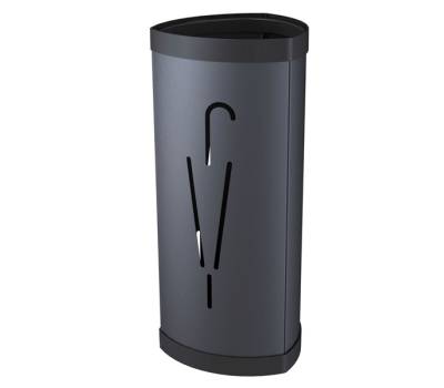 Portaombrelli diametro 26 cm H 60 cm metallo nero Alba - 11541