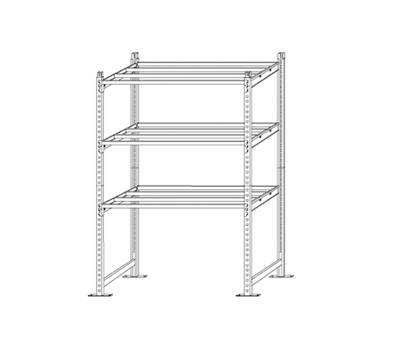 Scaffale Rang Eco300 modulo base 3 ripiani portata ripiano 300 kg acciaio - 13114