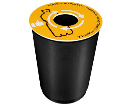 Coperchio raccolta plastica per cestino 133R diametro 38 cm PVC giallo Cep 1009350051 - 10007 - 1