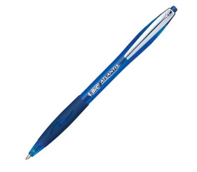 Penne a sfera a scatto Atlantis Soft - punta 1 mm - blu - clip in metallo - conf. 12 pezzi - Bic - 9021322 - 3086123307575 - DMwebShop - 1
