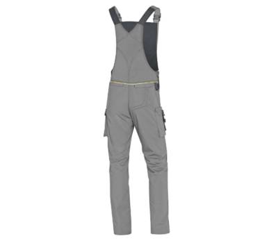 Salopette da lavoro Mach 2 - tela-poliestere-cotone - taglia XL - grigio chiaro-grigio scuro - Deltaplus - MCSA2GRXG - 3295249231309 - DMwebShop - 1