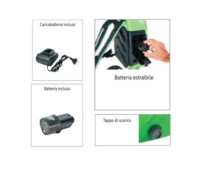 Pompa elettrica Futura - a zaino - 8 lt - Verdemax - V005994 - 8015358059947 - DMwebShop - 1