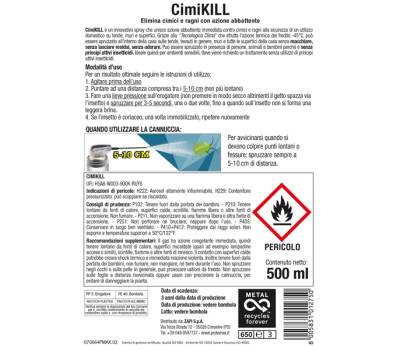 Spray Cimi kill per ragni cimici e millepiedi - 500 ml - Protemax - PROTE290 - 8005831012750 - DMwebShop - 1