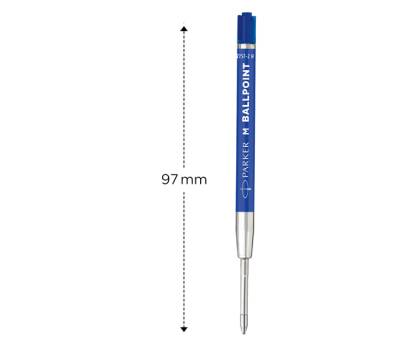 Refill sfera Quinkflow - punta media - plastica - blu - conf. 20 pezzi - Parker - 2166550 - 3026981665509A - DMwebShop - 1
