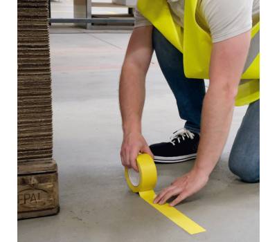 Nastro adesivo Duraline Basic 50-016 - removibile - 5 cm x 33 mt - giallo - Durable - 1044-04 - 4005546736181 - DMwebShop - 1