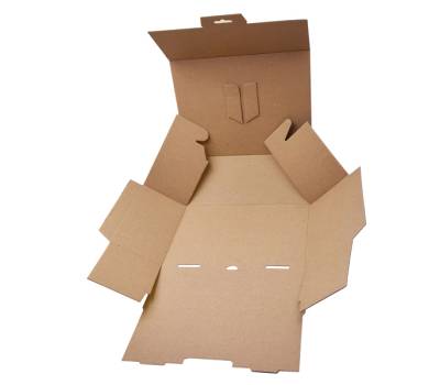 Scatola automontante per ecommerce Pick e Post - S - 26 x 19 x 10 cm - giallo-blu - Blasetti - 0262 - 8007758026216 - DMwebShop - 2