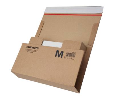 Scatola automontante altezza variabile Bookbox - M - 31 x 19 x 7 cm - cartone - avana - Blasetti - 0488 - 8007758048812 - DMwebShop - 2