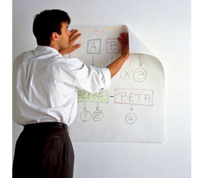 Blocco da parete Super Sticky - 30 fogli in carta riciclata - 63,5 x 77,5 cm - bianco - conf. 2 pezzi - Post-it - 7100083057 - 51131996632 - DMwebShop - 1