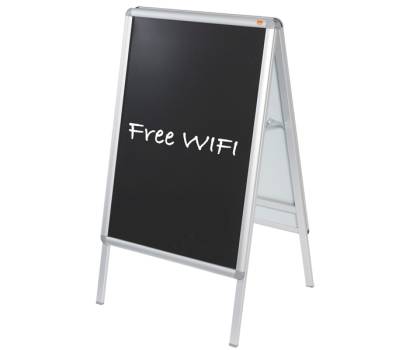 Inserto nero per cavalletto A Frame - scrivibile - A1 - conf. 2 pezzi - Nobo - 1902436 - 5028252258845 - DMwebShop - 1