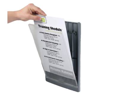 Targa per porte-pareti Click Sign - 21 x 29,7 cm - A4 - Durable - 4867-37 - 4005546405568 - DMwebShop - 1