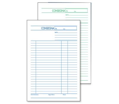 Blocco buoni di consegna - 50 fogli x 2 copie autoricalcanti - 150 x 225 mm - conf. 5 pezzi - BM - 0100069 - 8008234000690 - DMwebShop - 1