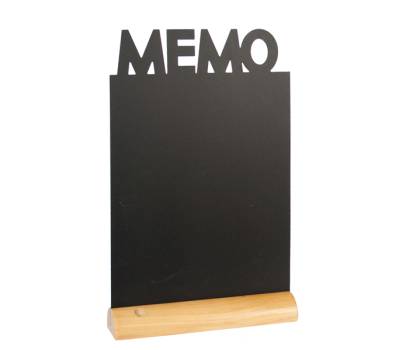 Lavagna da tavolo Silhouette - 34,5 x 21 cm - forma memo - nero - Securit - FBT-MEMO - 8718226495921 - DMwebShop - 1