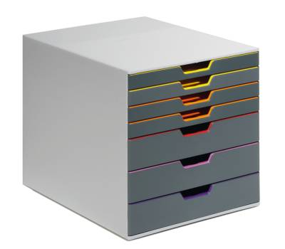 Cassettiera Varicolor - 28 x 35,6 x 29,2 cm - 7 cassetti - Durable - 7607-27 - 4005546701943 - DMwebShop - 1
