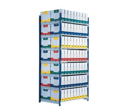 Scaffale RANG'ECO - modulo base - 5 ripiani - 100 x 70 x 200 cm - grigio - Paperflow - K605170 - 3660141140293 - DMwebShop - 1