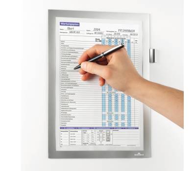 Cornice adesiva Duraframe Note A4 - pannello magnetico - 21 x 29,7 cm - argento - Durable - 4993-23 - 4005546407043 - DMwebShop - 2