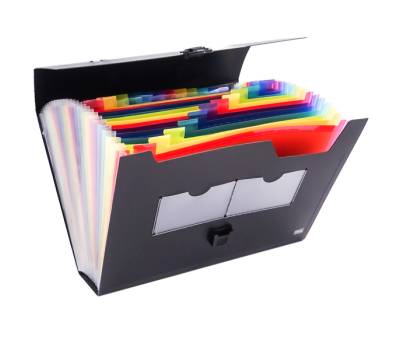 Valigetta portadocumenti - 25 tasche colorate - PPL - nero - Lebez - 2580 - 8007509039984 - DMwebShop - 1