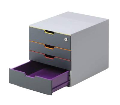 Cassettiera Varicolor Safe - 28 x 29,2 x 35,6 cm - 4 cassetti - Durable - 7606-27 - 4005546702414 - DMwebShop - 1