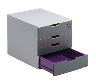 Cassettiera Varicolor Safe - 28 x 29,2 x 35,6 cm - 4 cassetti - Durable - 7606-27 - 4005546702414 - DMwebShop - 2