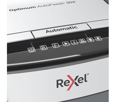 Distruggidocumenti Optimum AutoFeed+ 50X - a frammenti - Rexel - 2020050XEU - 5028252613866 - DMwebShop - 2