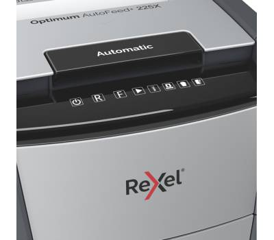 Distruggidocumenti Optimum AutoFeed+ 225X - a frammenti - Rexel - 2020225XEU - 5028252613910 - DMwebShop - 2