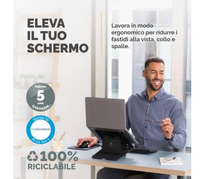Supporto laptop Breyta - nero - Fellowes - 100016558 - 43859794843 - DMwebShop - 3