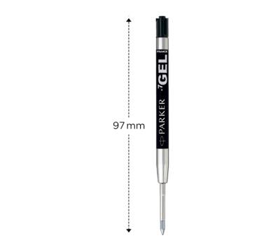 Refill Quink Gel - punta media - nero - Parker - 1950344 - 3501179503448 - DMwebShop - 2