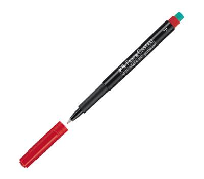 Pennarello Multimark universale permanente con gomma - punta fine 0,6 mm - astuccio 4 colori - Faber Castell - 151304 - 4005401513049 - DMwebShop - 2