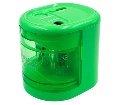 Temperamatite elettrico con contenitore - 2 fori - colori assortiti - Lebez - 4306 - 8007509043066 - DMwebShop - 3