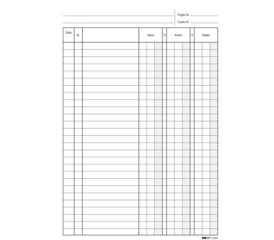Registro dare-avere-saldo - 24 x 17 cm - 100 fogli - Edipro - E2689 - 8023328268909 - DMwebShop - 3