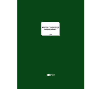 Registro corrispondenza arrivo-partenza - 31 x 24,5 cm - 200 fogli - Edipro - E2816 - 8023328281601 - DMwebShop - 1
