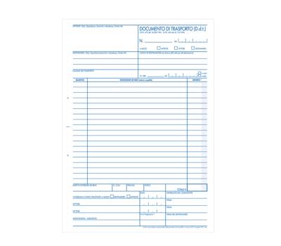 Blocco DDT - 225 x 297 mm - 50 x 3 copie - conf. 5 pezzi - BM - 0100237 - 8008234002373 - DMwebShop - 1