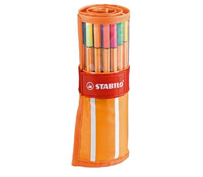 Fineliner Point 88 - tratto 0,4 mm - colori assortiti - rollerset 30 pezzi - Stabilo - 8830-2 - 4006381444057 - DMwebShop - 1