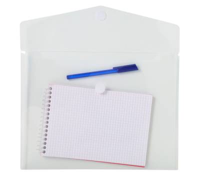Busta a tasca con chiusura in velcro - PPL - 24 x 32 cm - trasparente - conf. 5 pezzi - Exacompta - 56421E - 3130630564218 - DMwebShop - 1