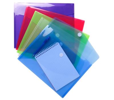 Busta a tasca con chiusura in velcro PPL 24 x 32 cm colori assortiti Exacompta 56420E - 16456 - 1