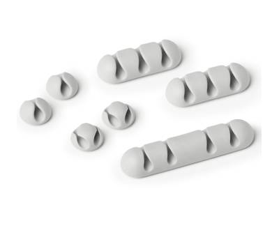 Mix Clip Cavoline fermacavi - adesivi - grigio - conf. 7 pezzi - Durable - 5041-10 - 4005546992457 - DMwebShop - 1