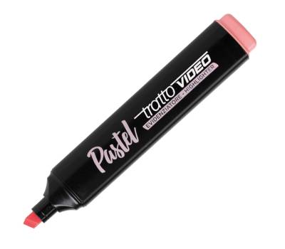 Evidenziatore Video Pastel - punta a scalpello - da 1 - 5 mm - colori assortiti - astuccio 4 pezzi - Tratto - 835800 - 8000825024412 - DMwebShop - 2