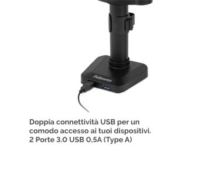 Braccio portamonitor singolo Platinum Series - Fellowes - 8043301 - 43859727964 - DMwebShop - 3