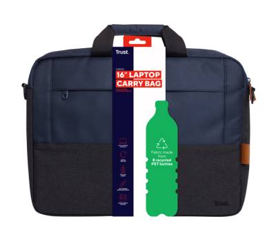 Borsa da trasporto per laptop Lisboa - 16' - blu - Trust - 24980 - 8713439249804 - DMwebShop - 5