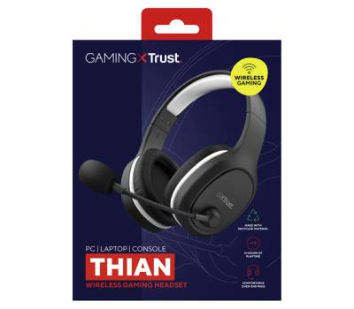 Cuffie gaming wireless con microfono GXT 391THIAN - nero - Trust - 24502 - 8713439245028 - DMwebShop - 3