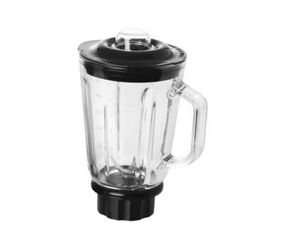 Frullatore Frullo Glass - con bicchiere in vetro - 600 W - nero-argento - Melchioni Family - 118420210 - 8006012367461 - DMwebShop - 2