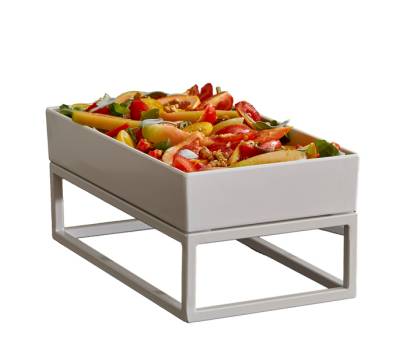 Stand buffet GN 1/3 - 32,5 x 17,6 x 16 cm - metallo - bianco - Leone - T0581.Y - 8024112017895 - DMwebShop - 1