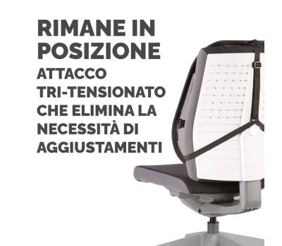 Supporto schiena Office Suites - 50 x 45 x 20 cm - in tessuto a rete - nero - Fellowes - 9191301 - 43859600434 - DMwebShop - 2