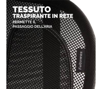 Supporto schiena Office Suites - 50 x 45 x 20 cm - in tessuto a rete - nero - Fellowes - 9191301 - 43859600434 - DMwebShop - 3