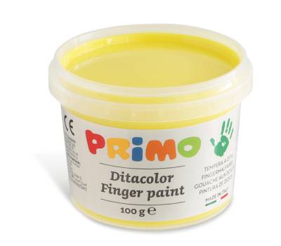 Ditacolor colori a dita - 100 ml - con pennello - valigetta 6 colori - Primo - 221TD100SP - 8006919002212 - DMwebShop - 2