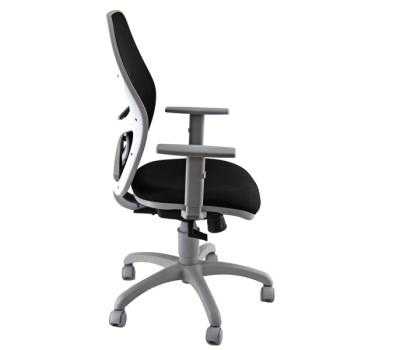 Poltrona semidirezionale Hubble Grafix - con ruote e braccioli - grigio-nero - Unisit - HUGR/BR/EN - 8050043742650 - DMwebShop - 2