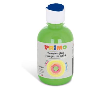 Tempera brillante fluorescente - 300 ml - colori fluo assortiti - box 6 colori - Primo - 255TF6ASS - 8006919315916 - DMwebShop - 1