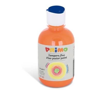 Tempera brillante fluorescente - 300 ml - colori fluo assortiti - box 6 colori - Primo - 255TF6ASS - 8006919315916 - DMwebShop - 4