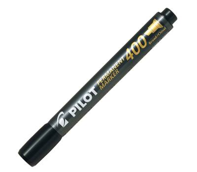 Marcatore permanente Markers 400 - punta a scalpello - 4,5 mm - nero - conf. 12 pezzi - Pilot - 002710 - 4902505511172 - DMwebShop - 1